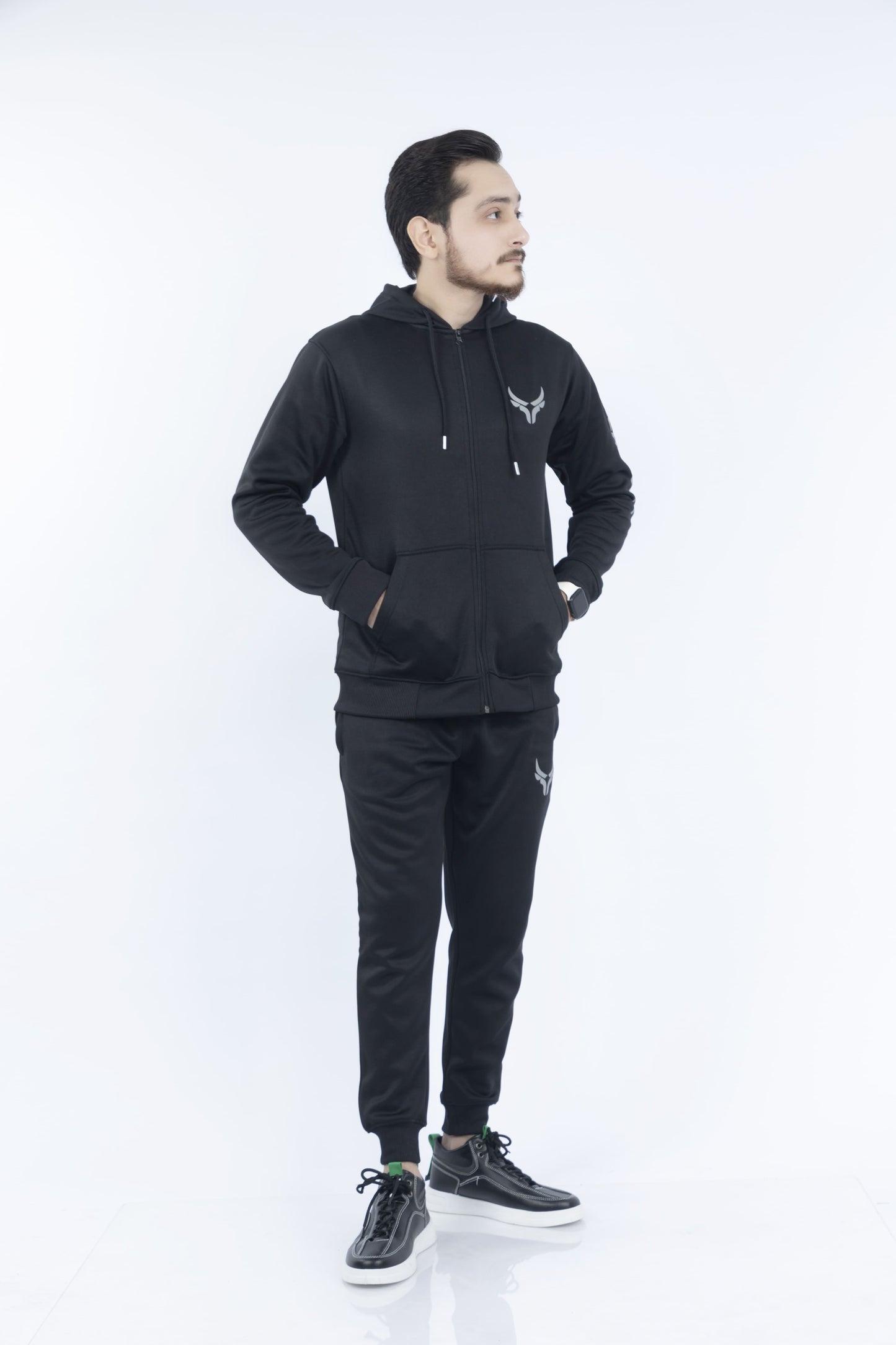 Premium Hype Tracksuit - Black